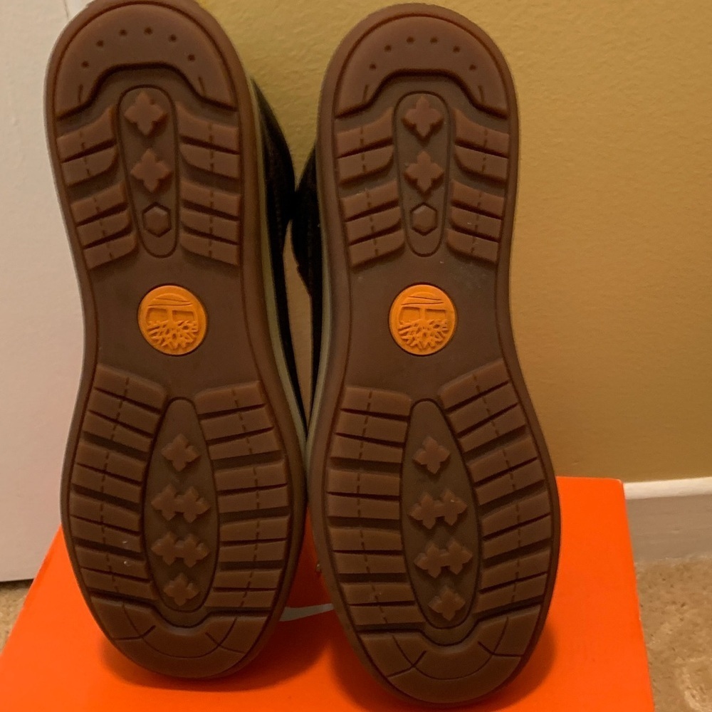 Timberland Men's Dark Brown Leather Sneakers - Picture 7 of 9